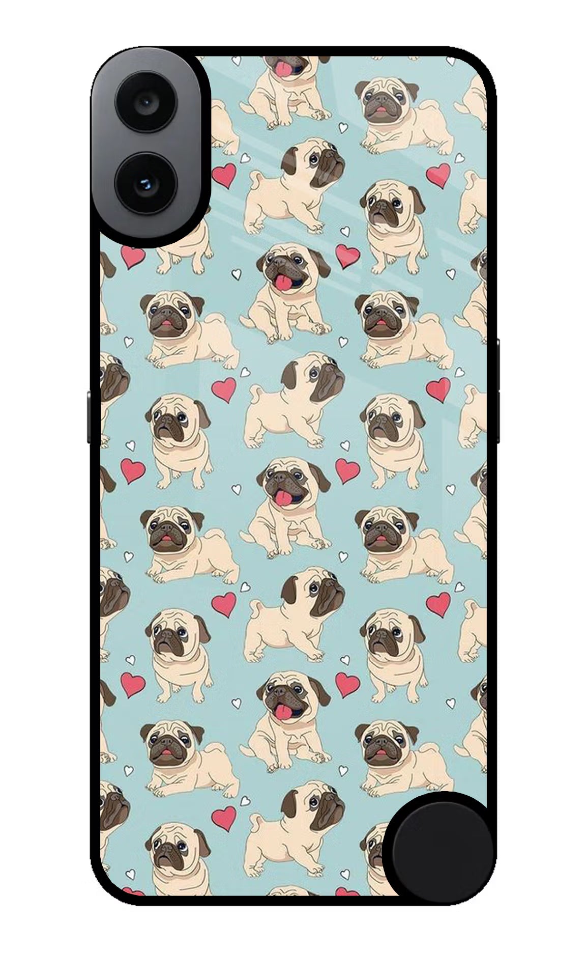 Pug Dog CMF by Nothing Phone 1 Glass Case Back Cover by Casekaro