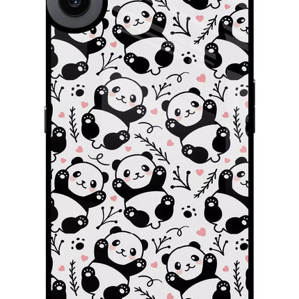 Cute Panda CMF by Nothing Phone 1 Glass Case