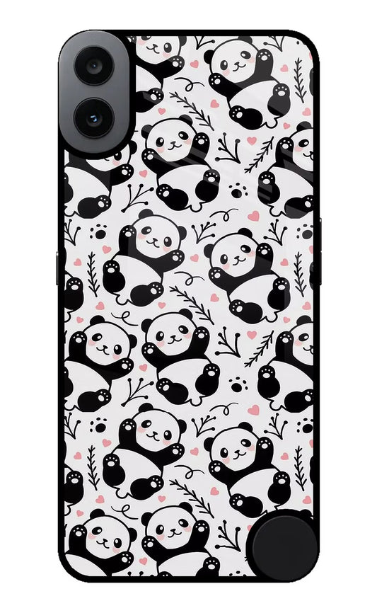 Cute Panda CMF by Nothing Phone 1 Glass Case