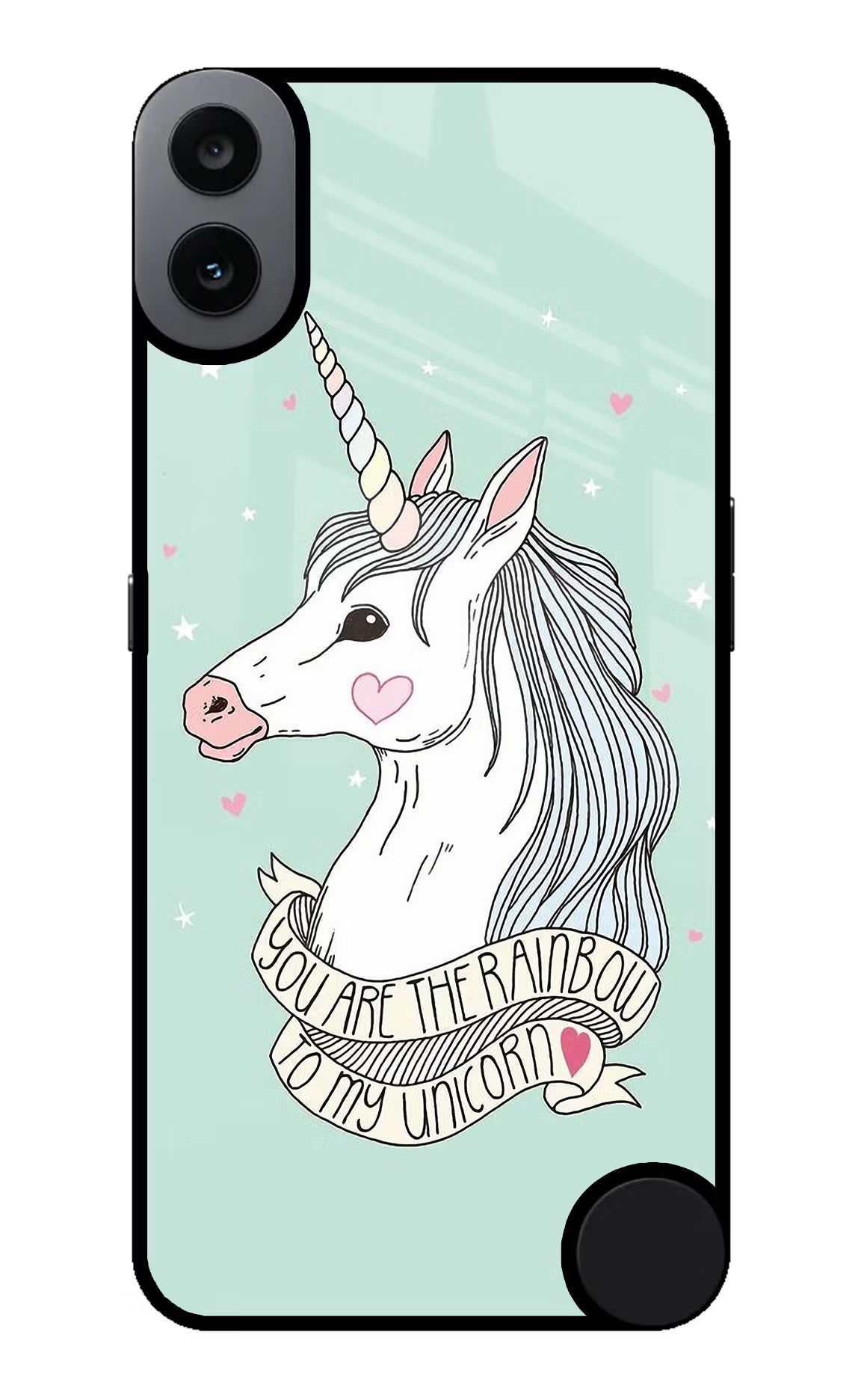 Unicorn Wallpaper CMF by Nothing Phone 1 Glass Case Back Cover by Casekaro