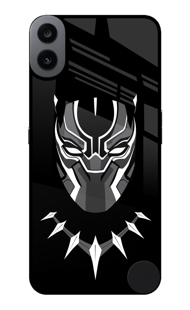 Black Panther CMF by Nothing Phone 1 Glass Case