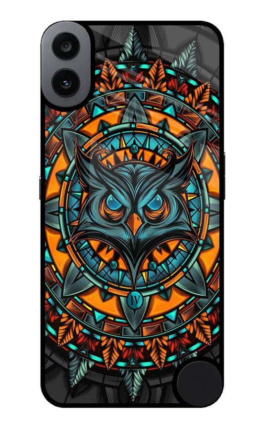 Angry Owl Art CMF by Nothing Phone 1 Glass Case