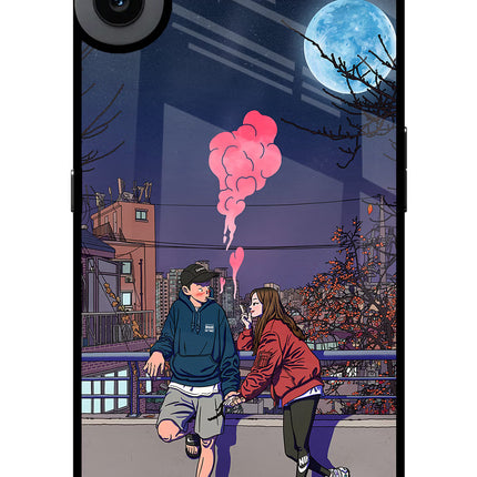 Chilling Couple CMF by Nothing Phone 1 Glass Case
