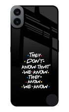 FRIENDS Dialogue CMF by Nothing Phone 1 Glass Case