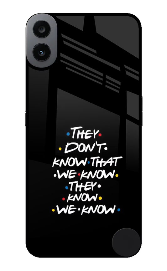 FRIENDS Dialogue CMF by Nothing Phone 1 Glass Case