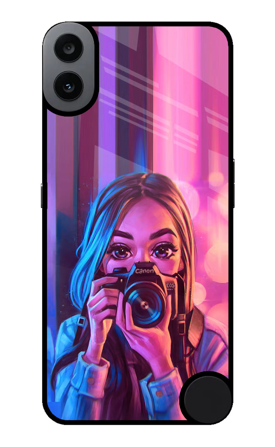 Girl Photographer CMF by Nothing Phone 1 Glass Case Back Cover by Casekaro