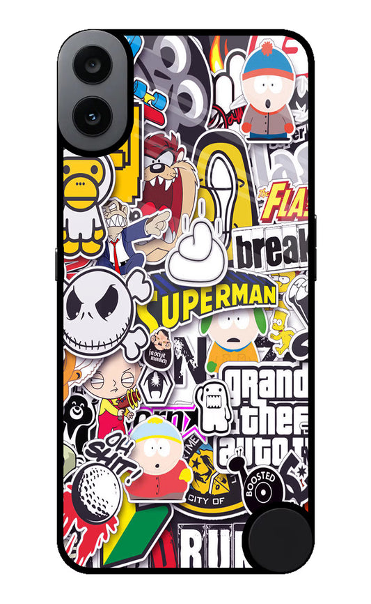 Sticker Bomb CMF by Nothing Phone 1 Glass Case
