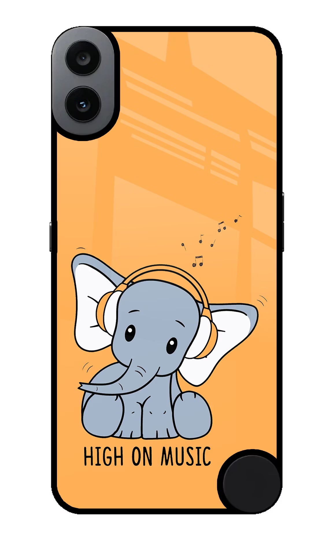 High On Music CMF by Nothing Phone 1 Glass Case