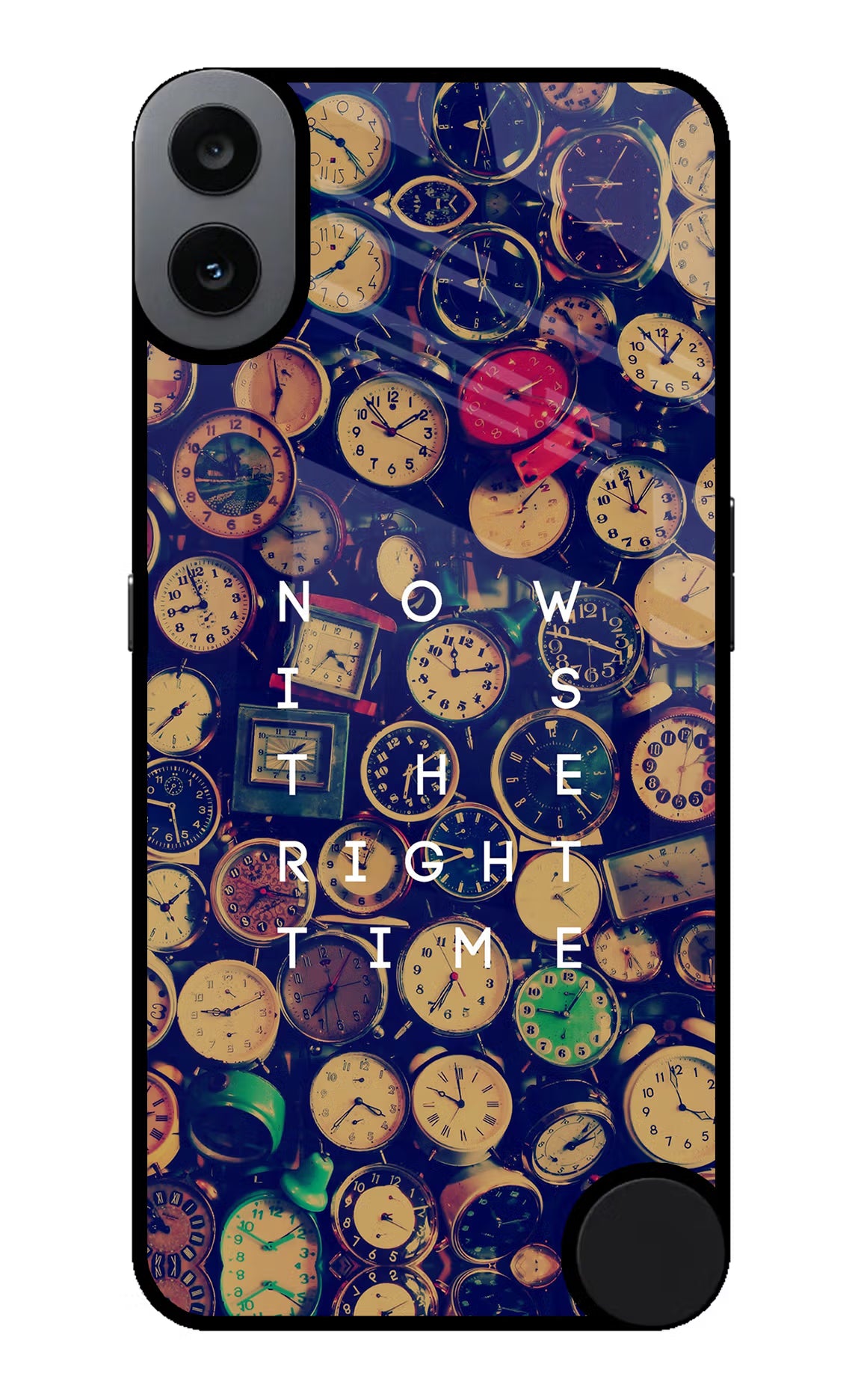 Now is the Right Time Quote CMF by Nothing Phone 1 Glass Case