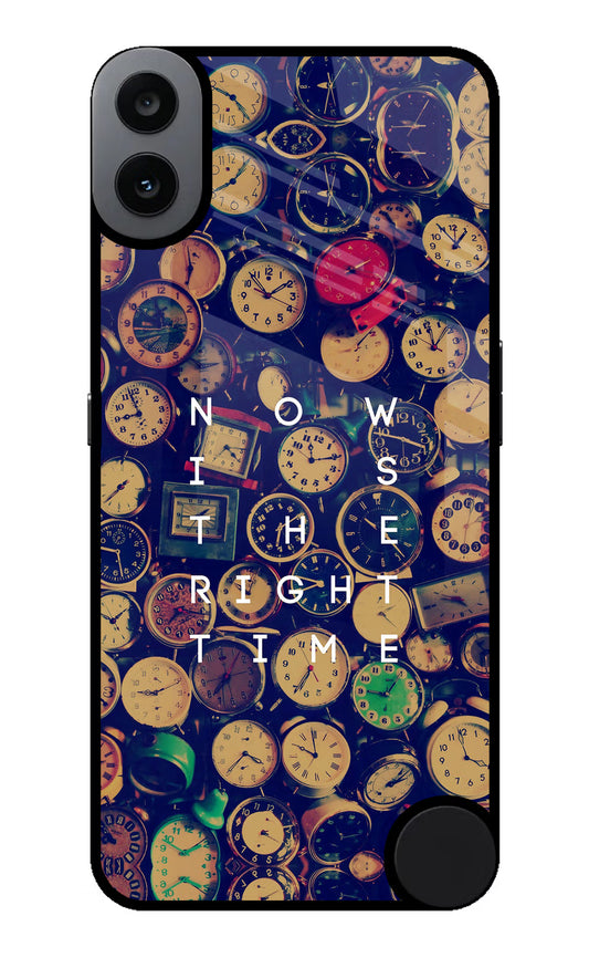 Now is the Right Time Quote CMF by Nothing Phone 1 Glass Case