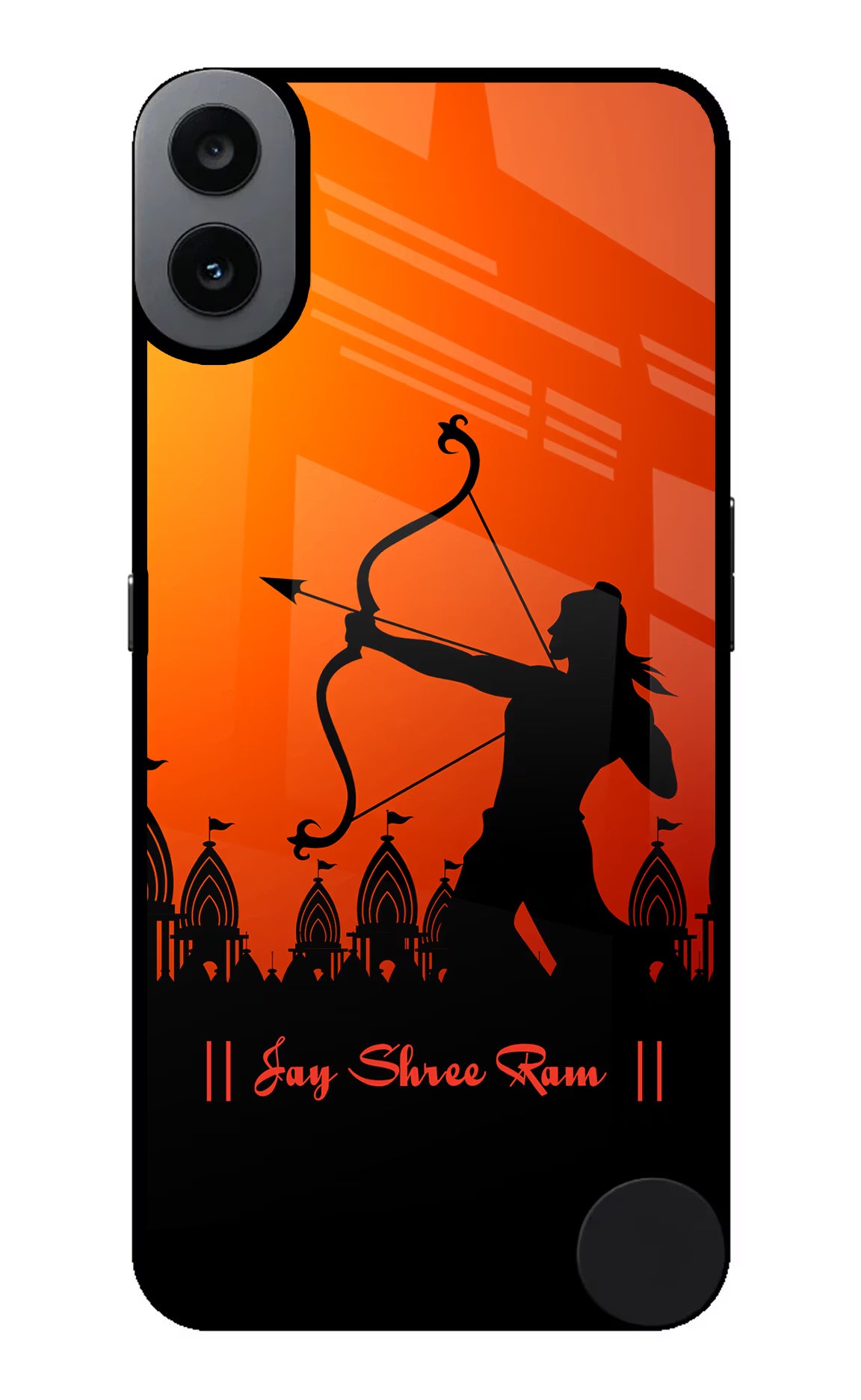 Lord Ram - 4 CMF by Nothing Phone 1 Glass Case Back Cover by Casekaro