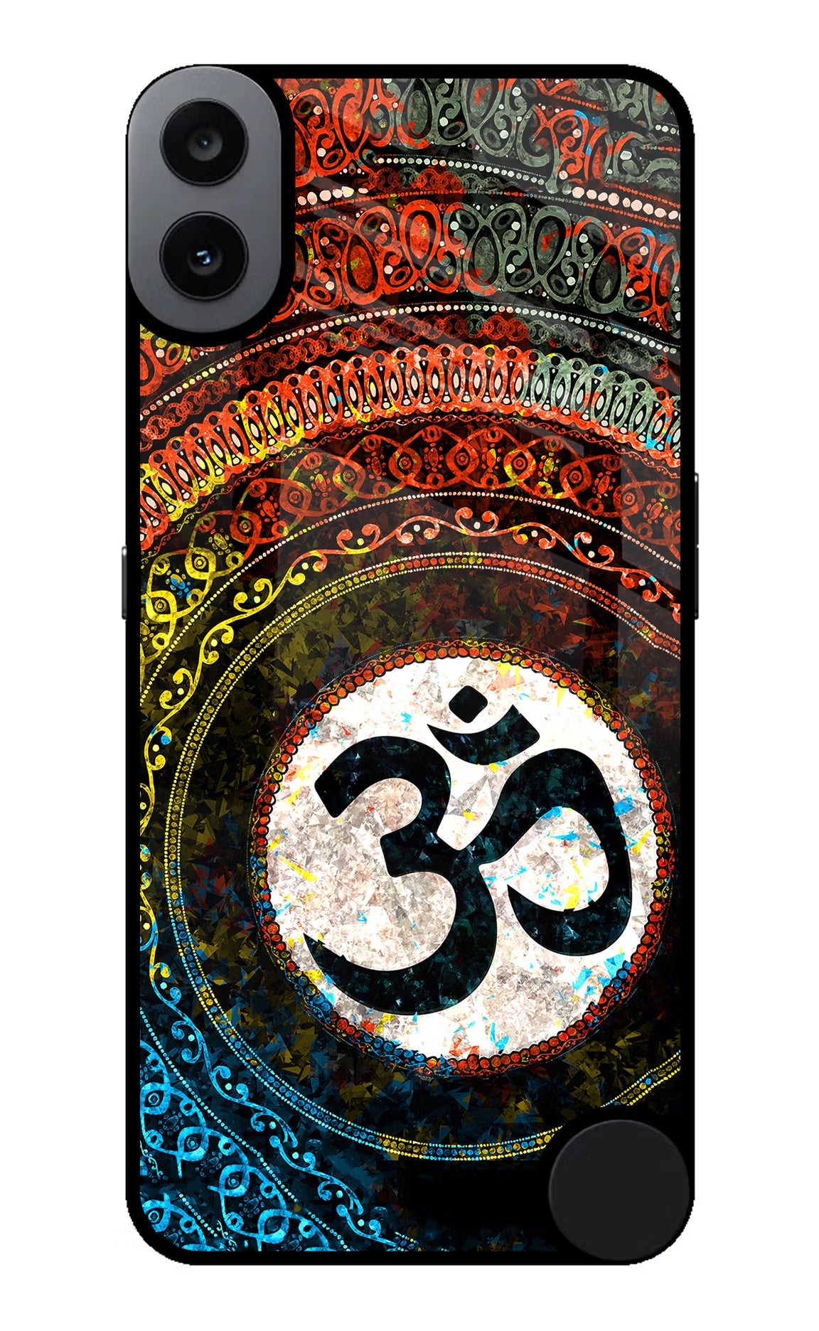 Om Cultural CMF by Nothing Phone 1 Glass Case Back Cover by Casekaro
