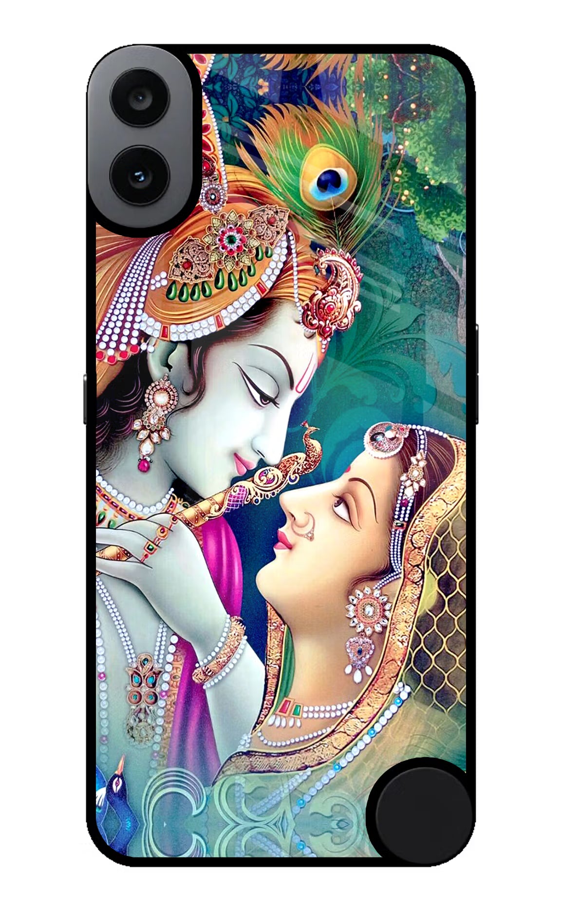 Lord Radha Krishna CMF by Nothing Phone 1 Glass Case Back Cover by Casekaro