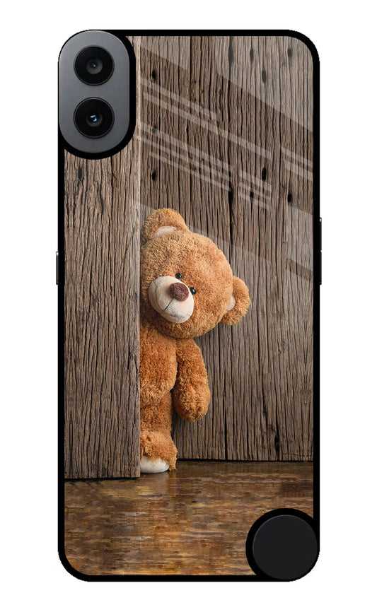 Teddy Wooden CMF by Nothing Phone 1 Glass Case