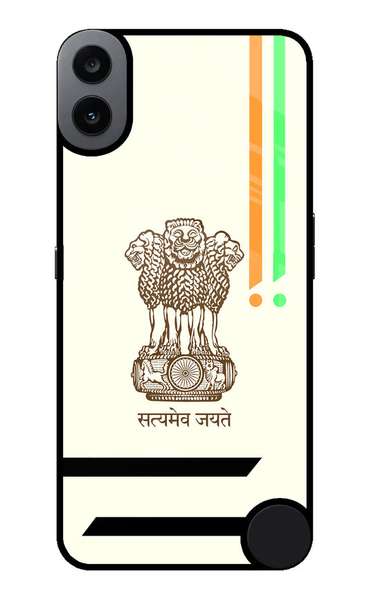 Satyamev Jayate Brown Logo CMF by Nothing Phone 1 Glass Case