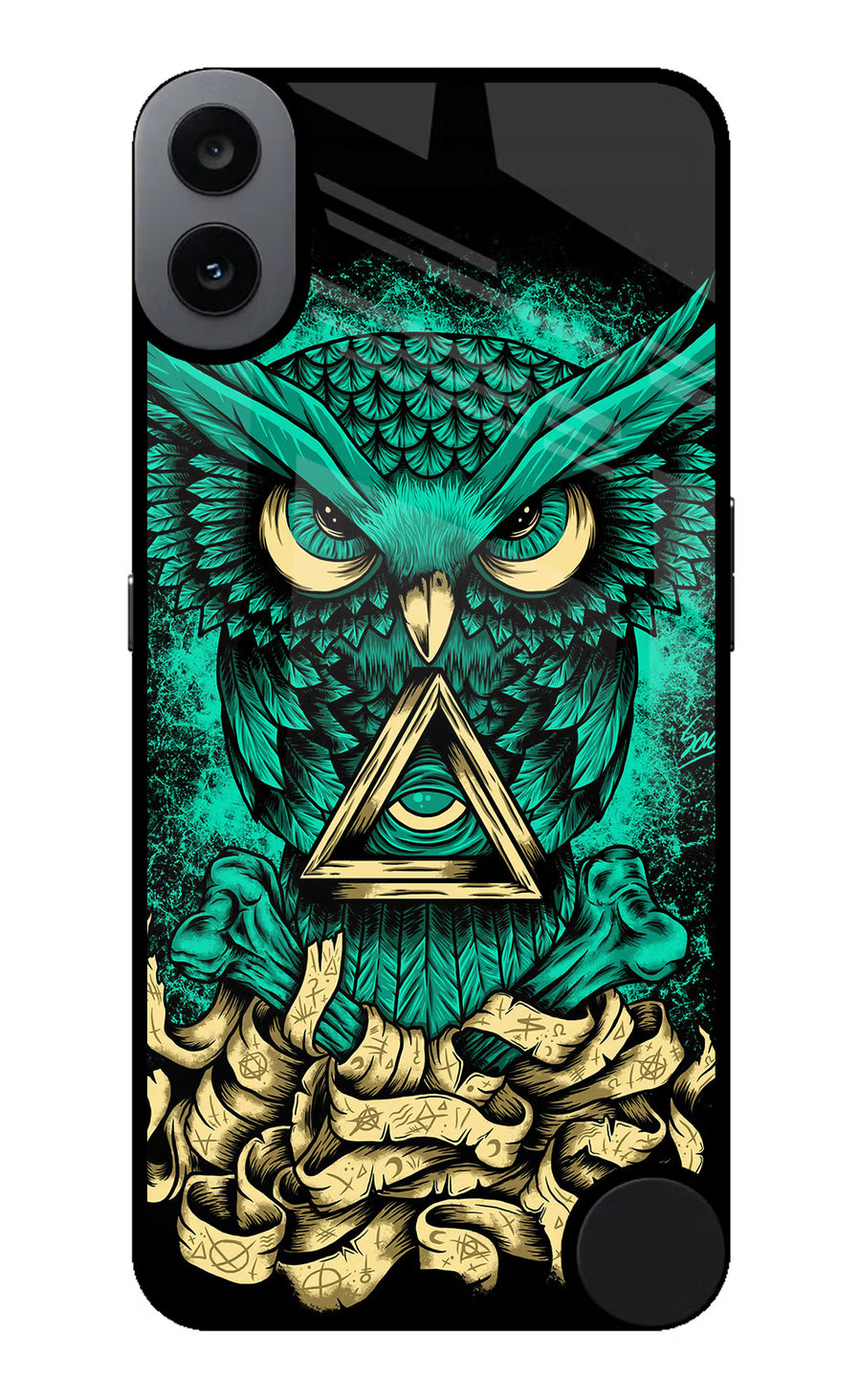 Green Owl CMF by Nothing Phone 1 Back Cover, Metal case