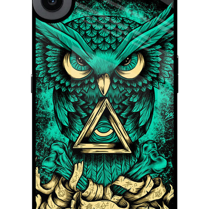 Green Owl CMF by Nothing Phone 1 Glass Case