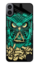 Green Owl CMF by Nothing Phone 1 Glass Case