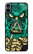 Green Owl CMF by Nothing Phone 1 Glass Case