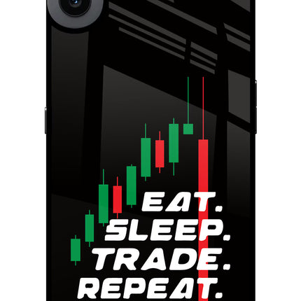 Eat Sleep Trade Repeat CMF by Nothing Phone 1 Glass Case