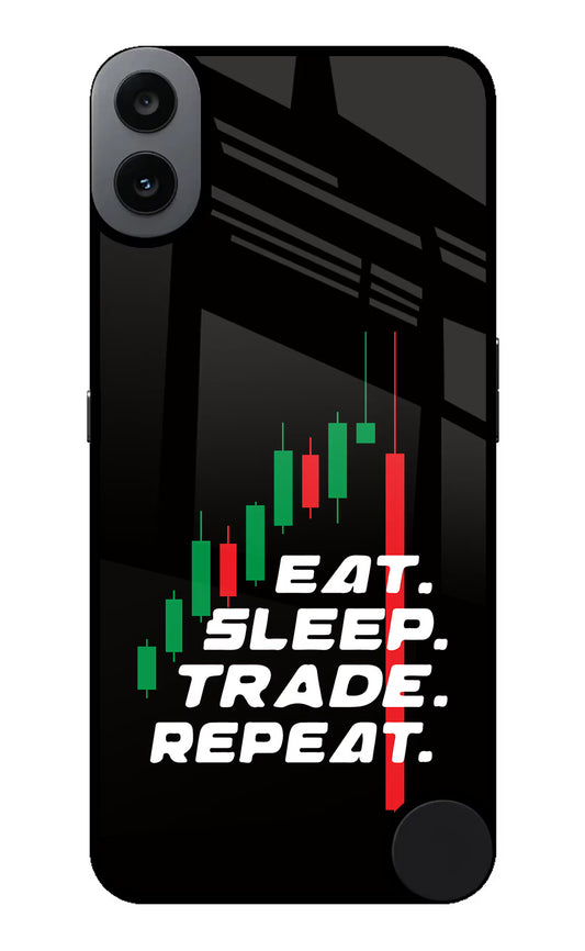 Eat Sleep Trade Repeat CMF by Nothing Phone 1 Glass Case