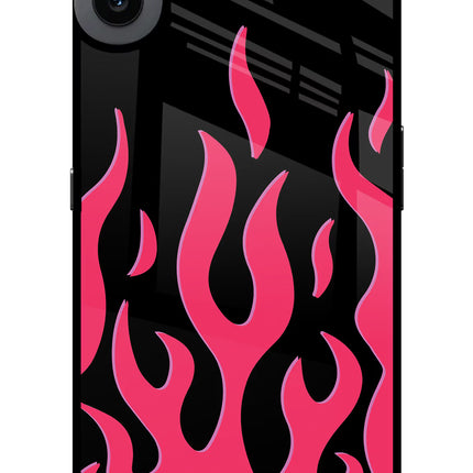 Fire Flames CMF by Nothing Phone 1 Glass Case Back Cover by Casekaro