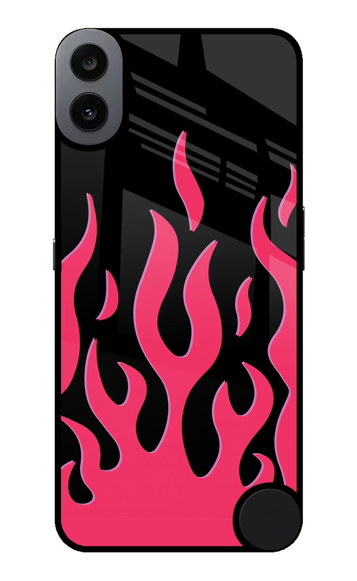 Fire Flames CMF by Nothing Phone 1 Glass Case Back Cover by Casekaro