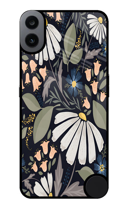 Flowers Art CMF by Nothing Phone 1 Glass Case