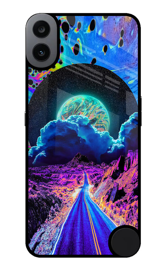 Psychedelic Painting CMF by Nothing Phone 1 Glass Case