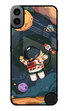 Cartoon Astronaut CMF by Nothing Phone 1 Glass Case