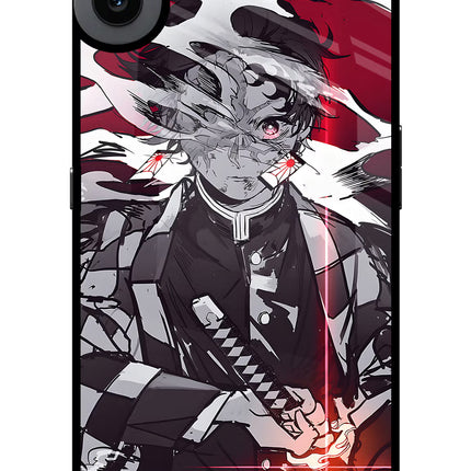 Demon Slayer CMF by Nothing Phone 1 Glass Case Back Cover by Casekaro