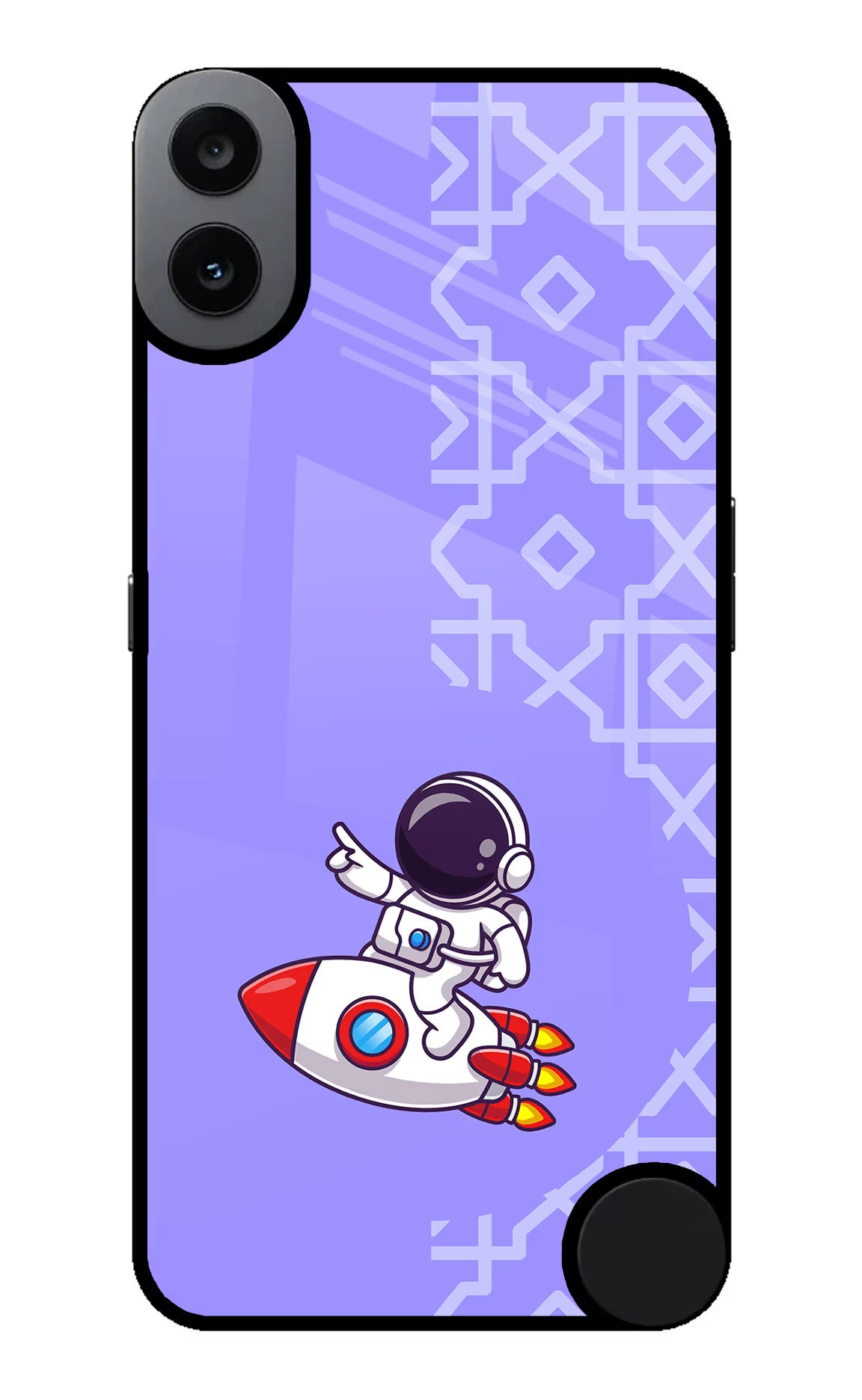 Cute Astronaut CMF by Nothing Phone 1 Glass Case Back Cover by Casekaro