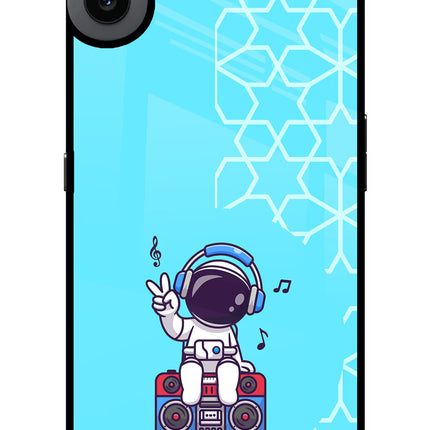 Cute Astronaut Chilling CMF by Nothing Phone 1 Glass Case