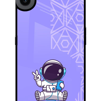 Cute Astronaut Chilling CMF by Nothing Phone 1 Glass Case