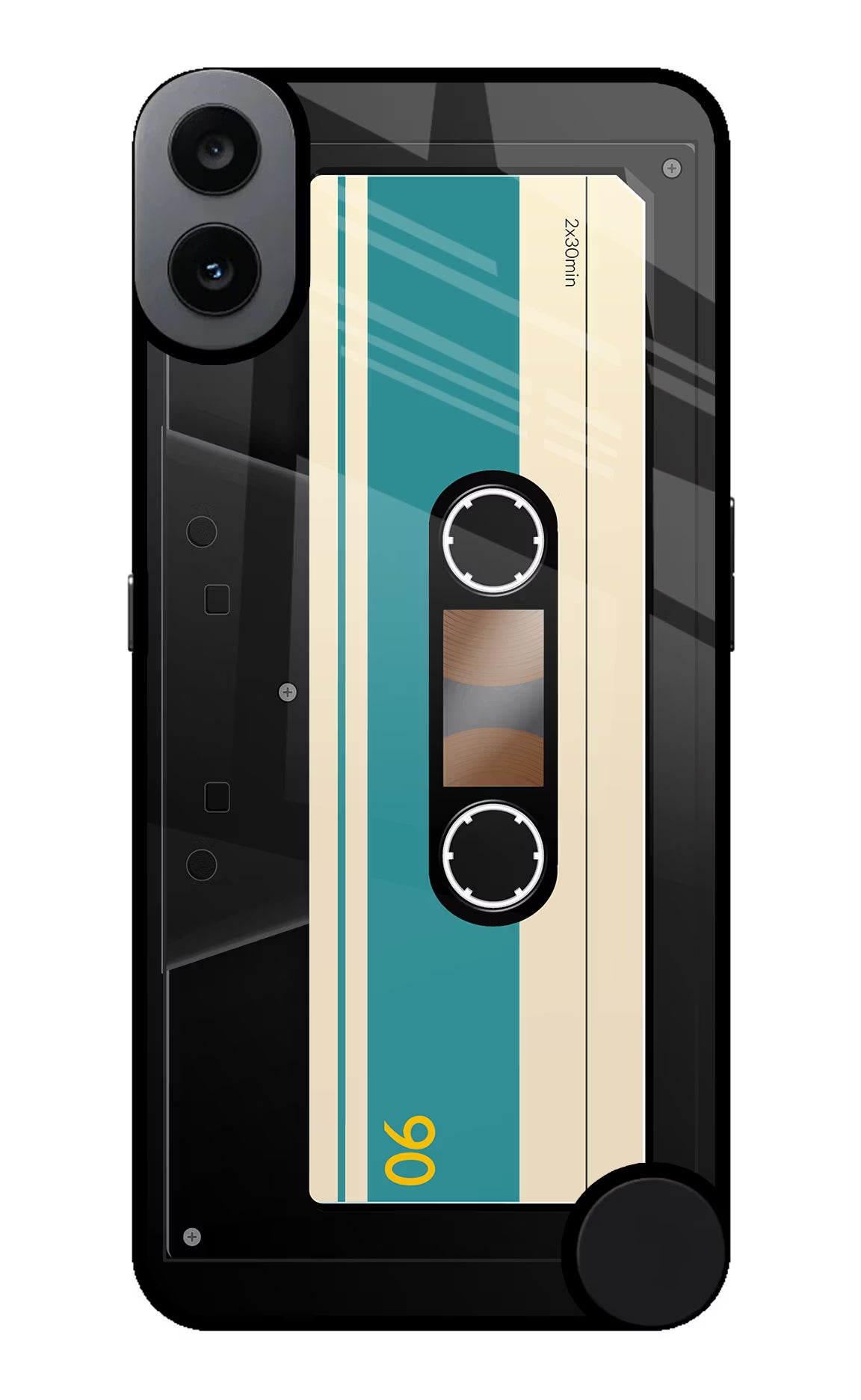 Cassette CMF by Nothing Phone 1 Glass Case Back Cover by Casekaro