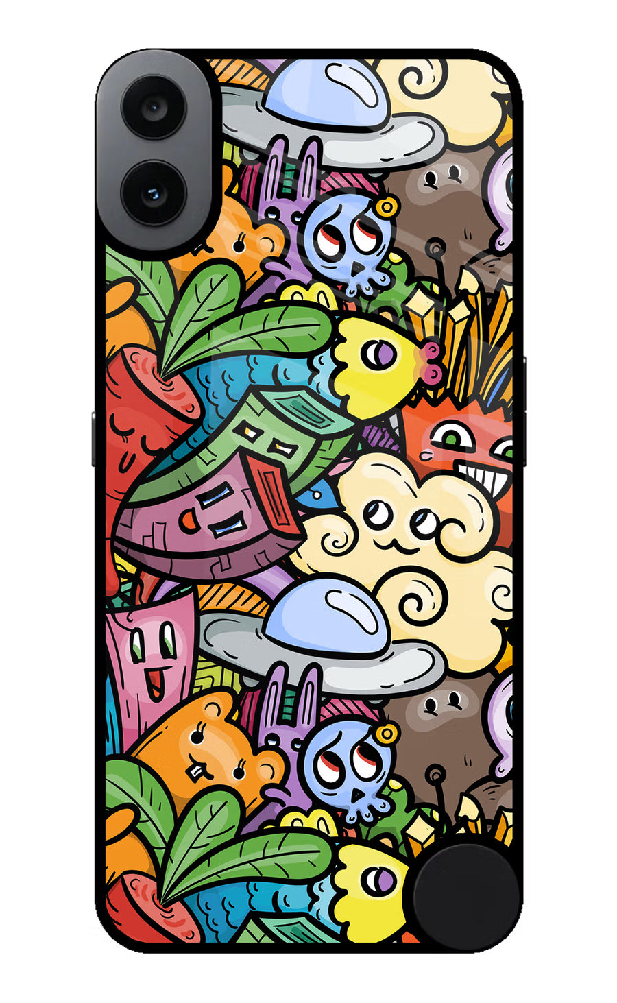 Veggie Doodle CMF by Nothing Phone 1 Back Cover, Metal case