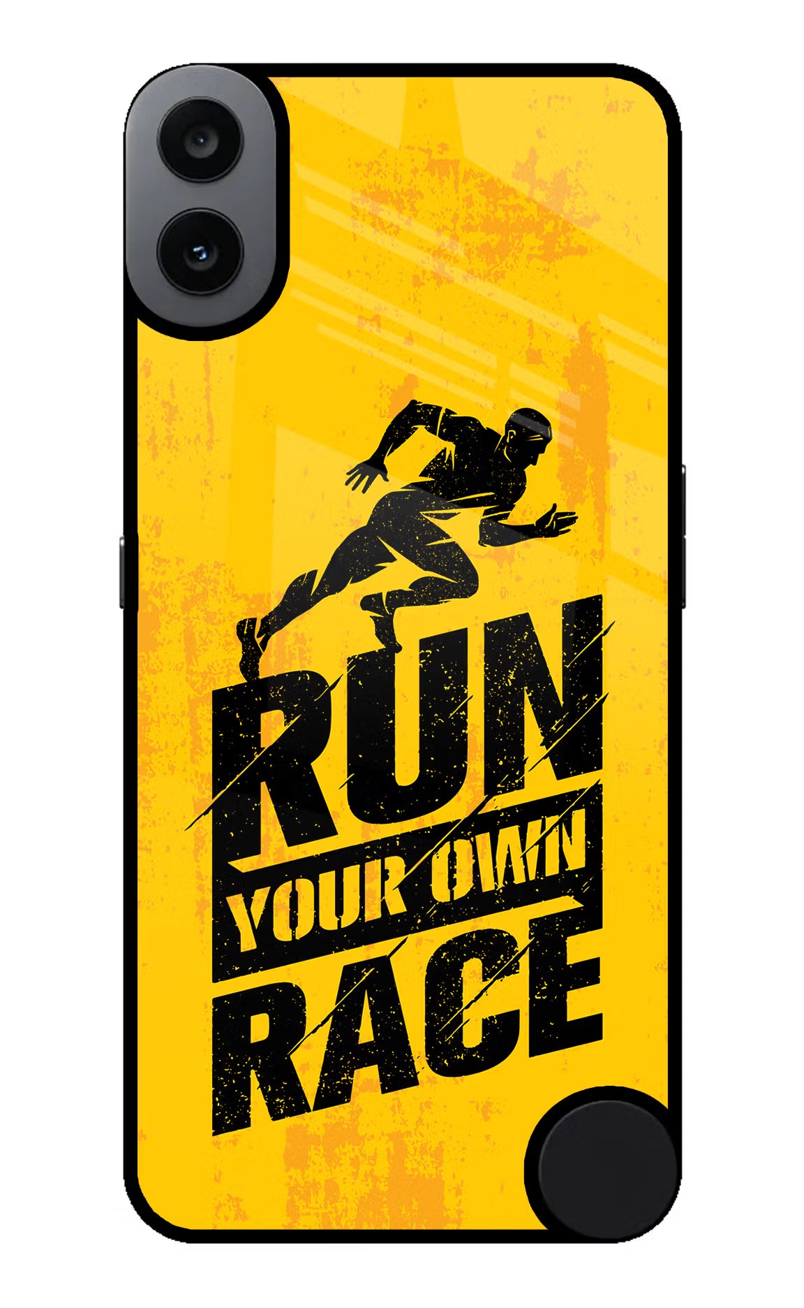 Run Your Own Race CMF by Nothing Phone 1 Glass Case Back Cover by Casekaro