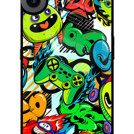 Game Doodle CMF by Nothing Phone 1 Glass Case