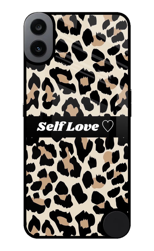 Leopard Print Self Love CMF by Nothing Phone 1 Glass Case