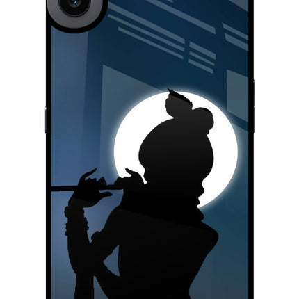 Shri Krishna Silhouette CMF by Nothing Phone 1 Glass Case Back Cover by Casekaro