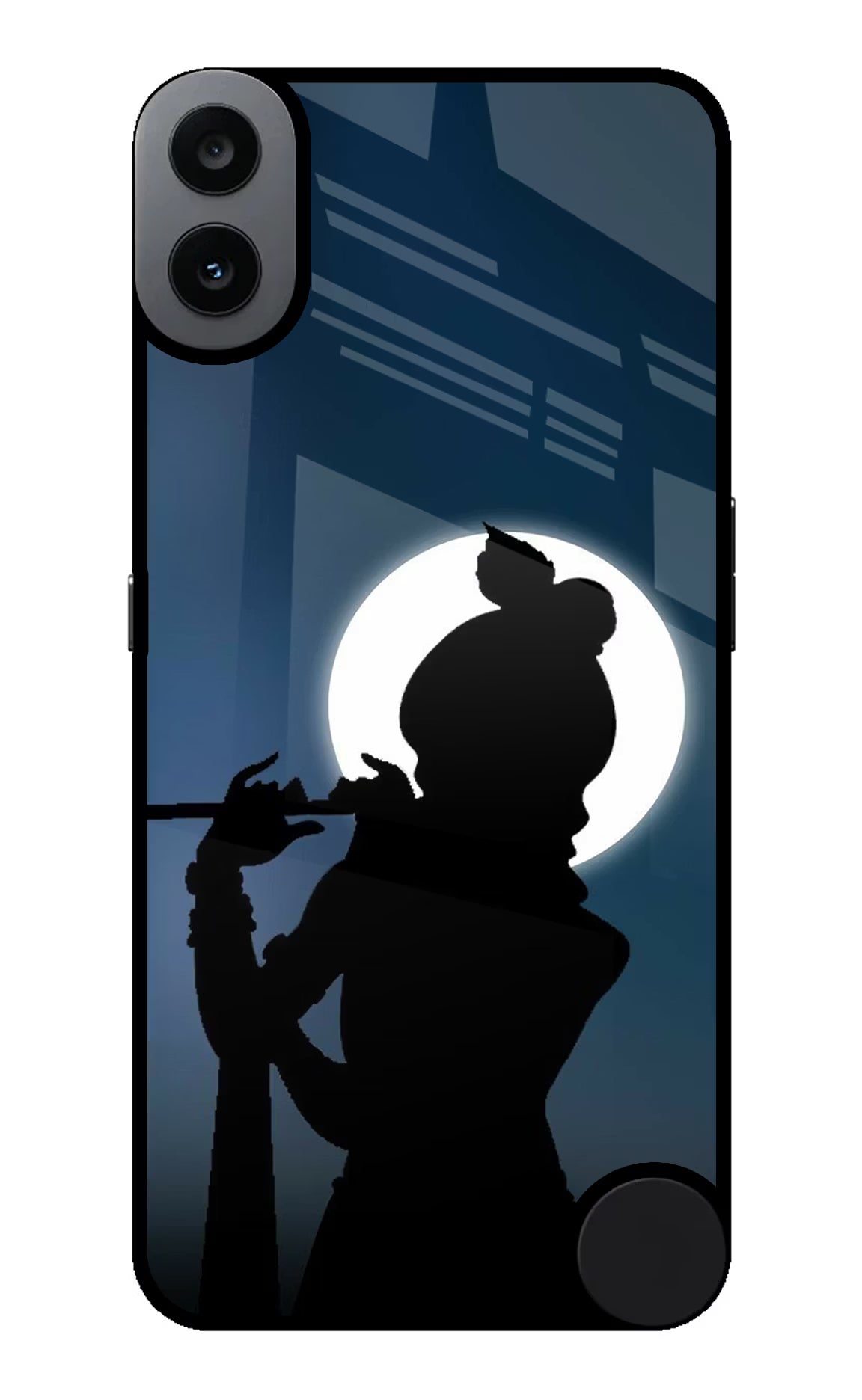 Shri Krishna Silhouette CMF by Nothing Phone 1 Glass Case Back Cover by Casekaro