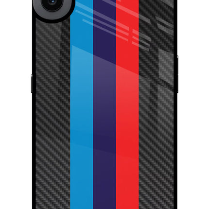 BMW Stripes Pattern CMF by Nothing Phone 1 Glass Case Back Cover by Casekaro