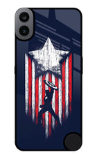 Captain America Marvel Art CMF by Nothing Phone 1 Glass Case