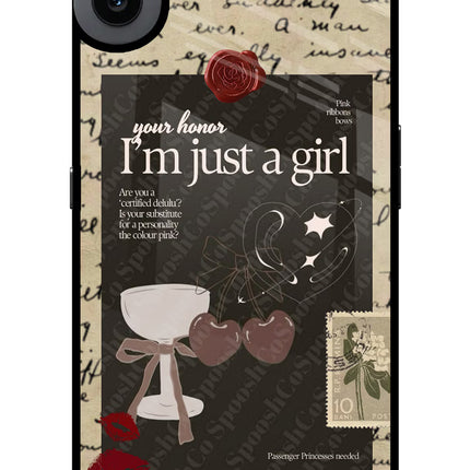 I am just a girl CMF by Nothing Phone 1 Glass Case