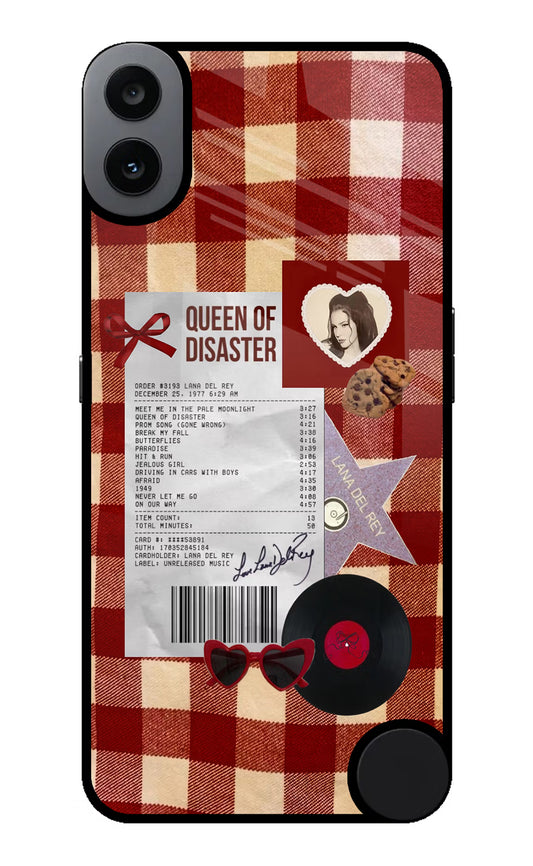 Queen of Disaster CMF by Nothing Phone 1 Glass Case