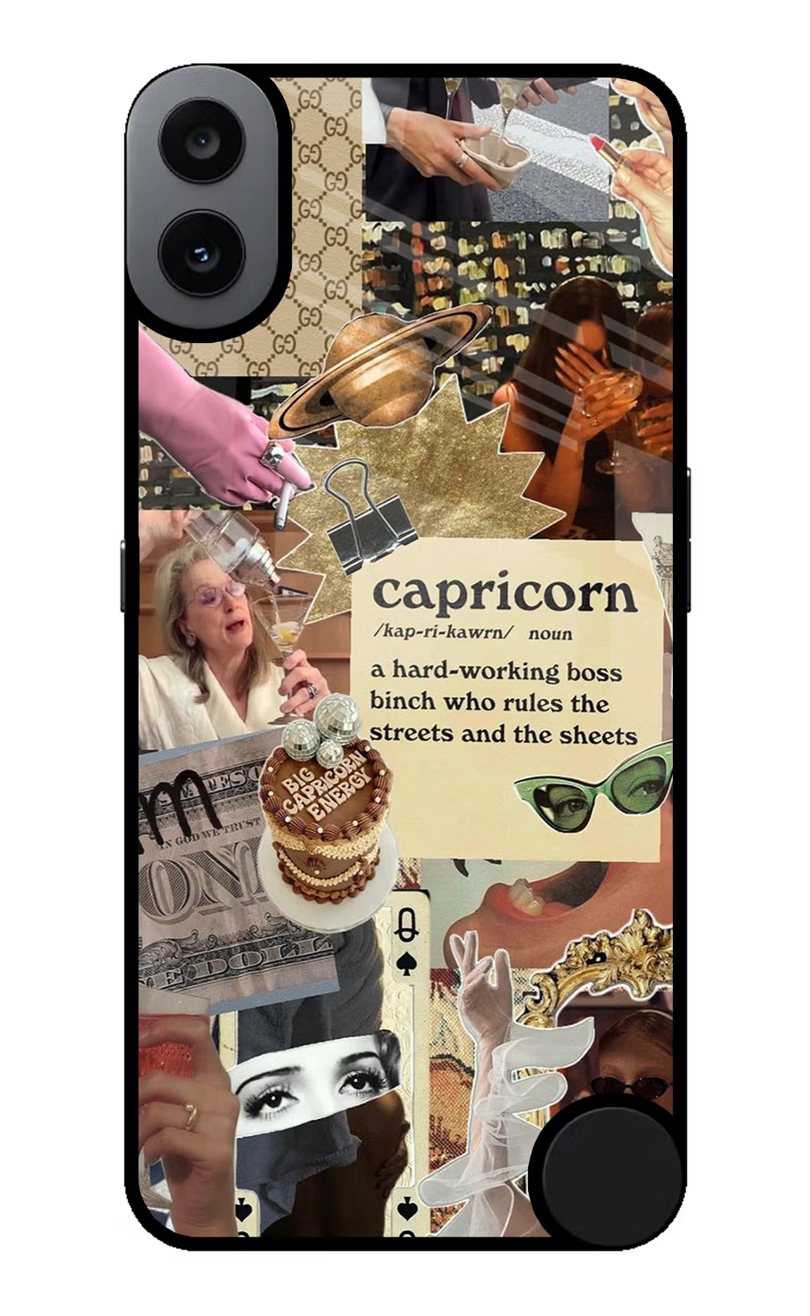 Capricorn Zodiac CMF by Nothing Phone 1 Glass Case