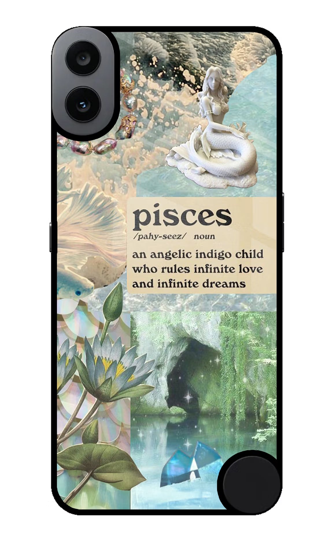 Pisces Zodiac CMF by Nothing Phone 1 Glass Case Back Cover by Casekaro