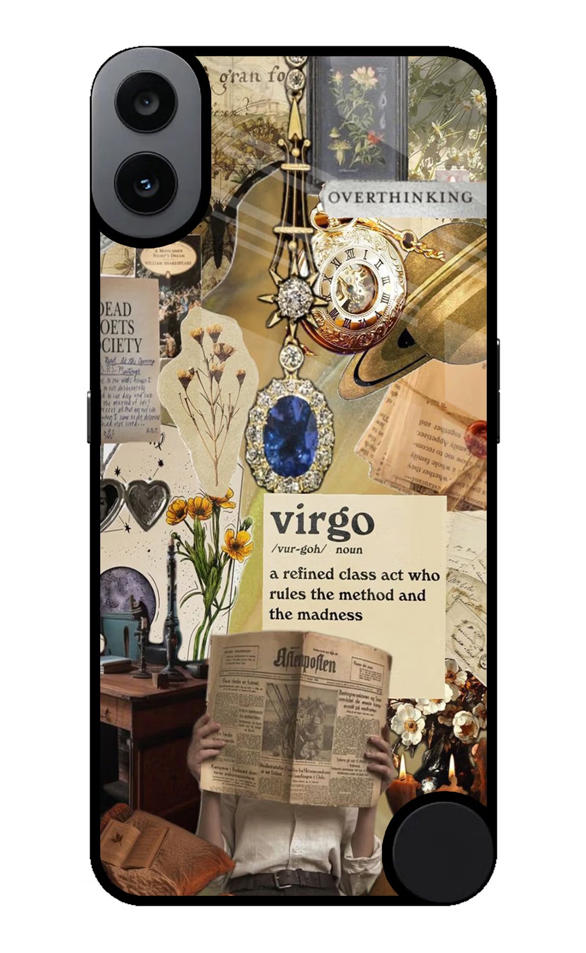 Virgo Zodiac CMF by Nothing Phone 1 Glass Case Back Cover by Casekaro