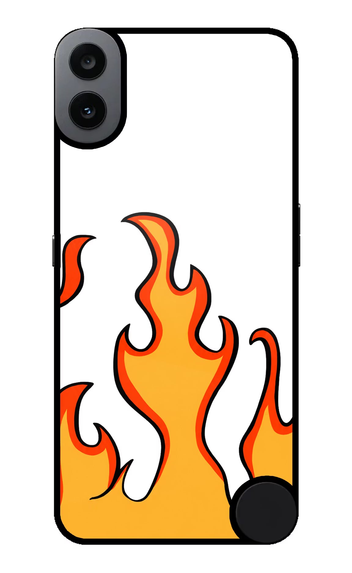 Fired Up – White CMF by Nothing Phone 1 Glass Case