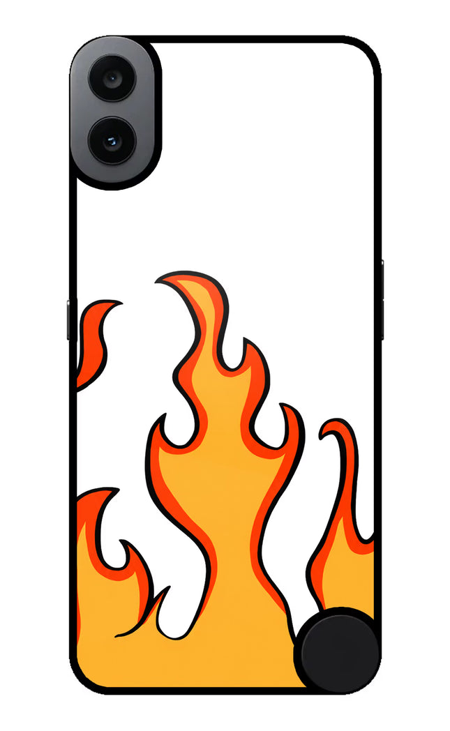 Fired Up – White CMF by Nothing Phone 1 Glass Case